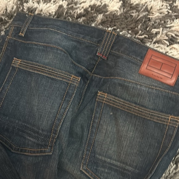 Blue Tommy Hilfiger Straight Mercer Jeans - Picture 4 of 9